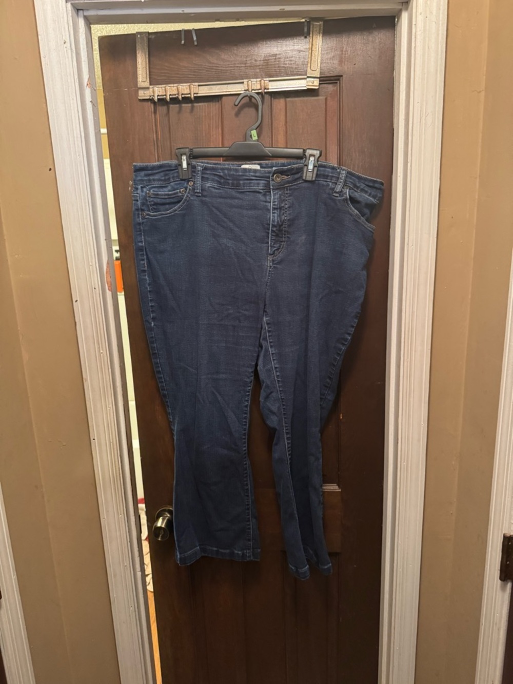 Classic Women's Size 22W Bootcut St John’s Bay Dark Blue Jeans